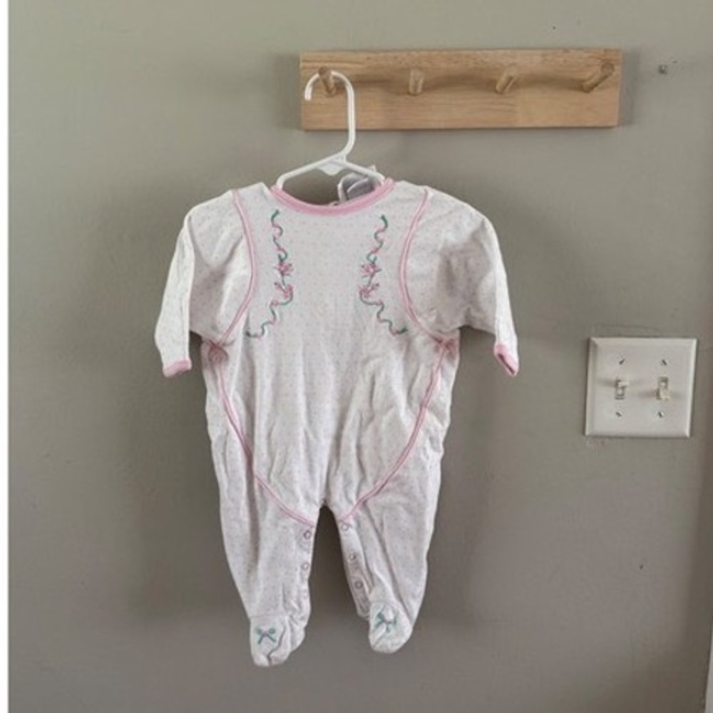 9M vintage footie + hat set